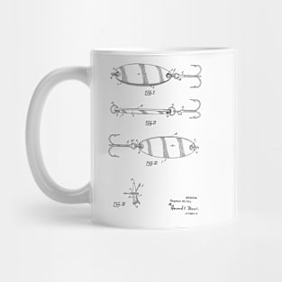 Fishing Lure Vintage Patent Hand Drawing Mug